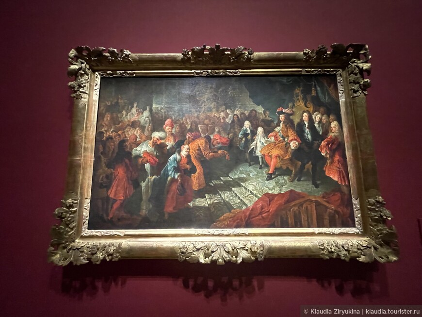 Людовик Четырнадцатый принимает персидского посла в Зеркальном зале, 19 февраля 1715 года. Неизвестный художник, 1715 год. Масло на холсте.