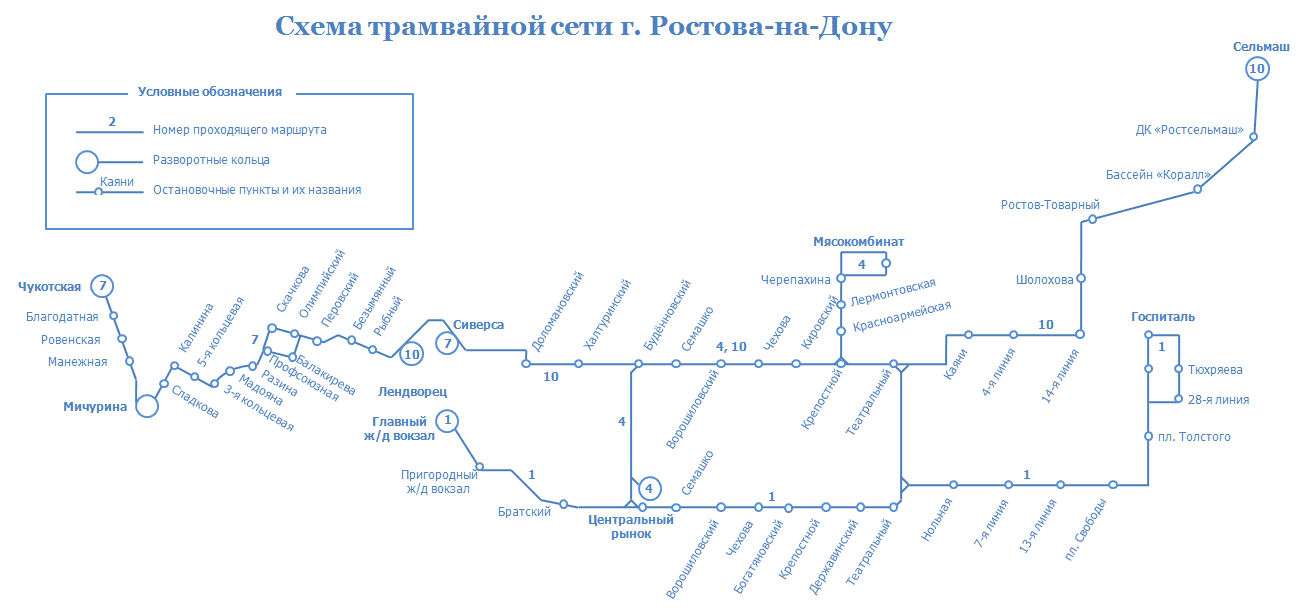 Карта Ростова С Магазинами