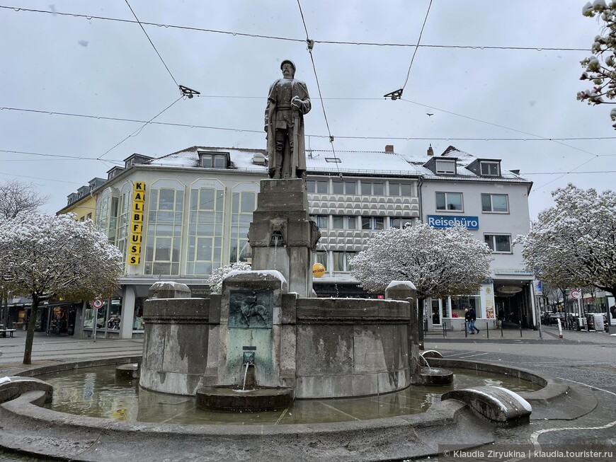 Дармштадт — немецкий наукоград. Весна — зима на улице