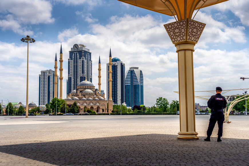 Мечеть Сердце Чечни и квартал небоскребов Грозный-Сити