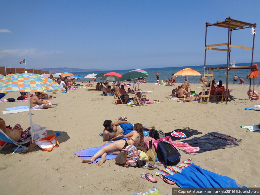 Южный городской пляж — самый лучший пляж Катании на Сицилии