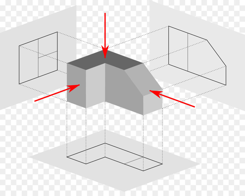 Применение метода ортогональных проекций в черчении