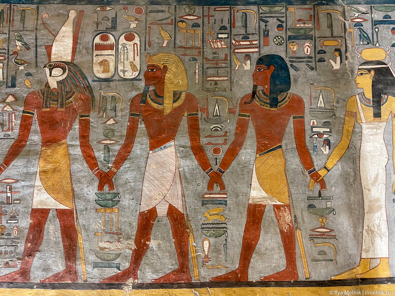 Изображение из гробницы Рамзеса I в Долине царей (Луксор)