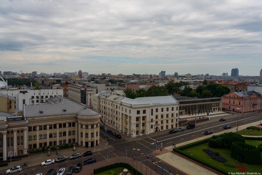 Вид на центр Минска