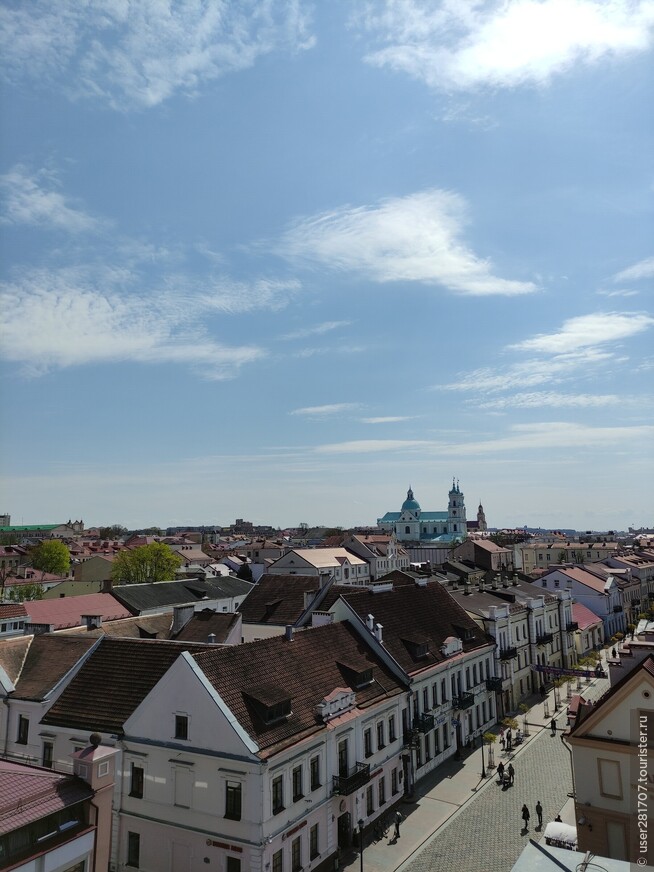 Вид города Гродно сверху
