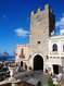 Средневековый Кафедральный собор Святого Николая (13 века) в Таормине на Сицилии