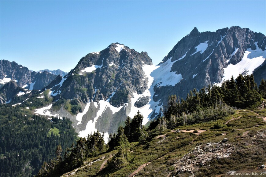 Magic Mountain (справа) и Pelton Peak.
