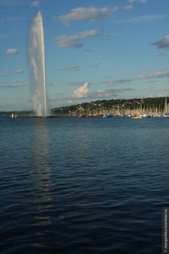 Женевский фонтан - визитная карточка Женевы