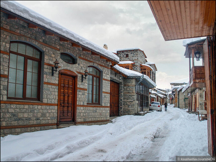 Снежная весна в горах Азербайджана