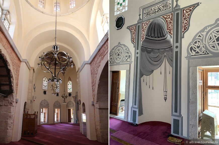 Детали интерьера мечети.
