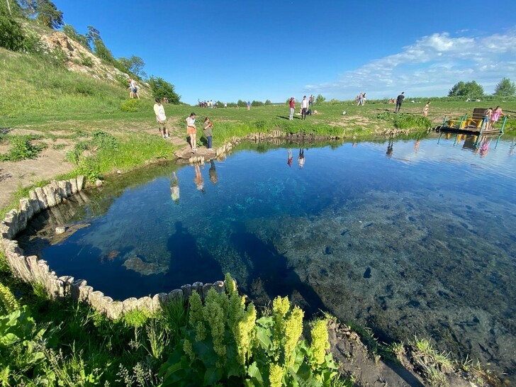 Голубое озеро Башкирии