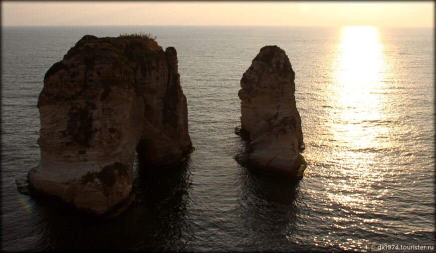 Визитная карточка Бейрута или закат на Голубиных скалах 
