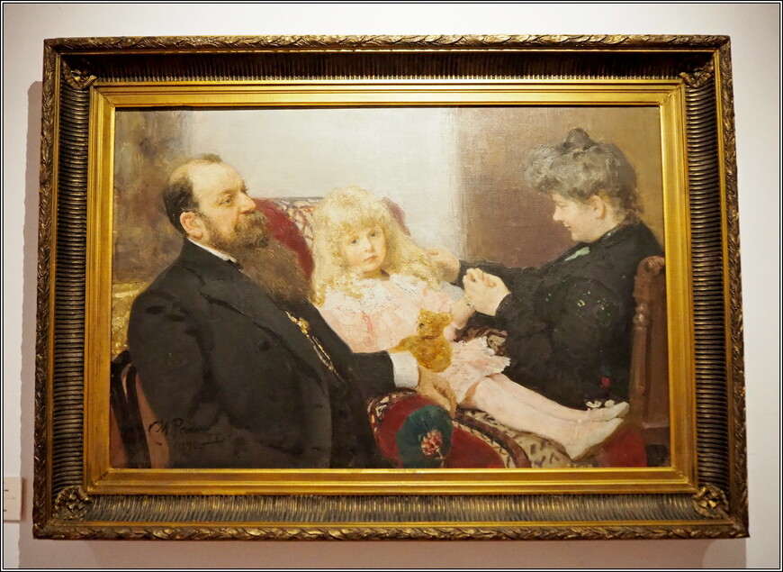 «Семейный портрет Деларовых» (1906) Репин Илья Ефимович (1844-1930)
