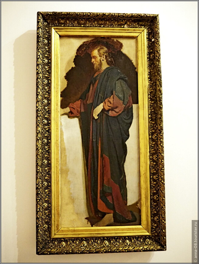 «Христос» (1871), Репин Илья Ефимович Эскиз к картине 1871 года «Воскрешение дочери Иаира», хранящейся в Русском музее, за которую Репин получил золотую медаль первого достоинства.