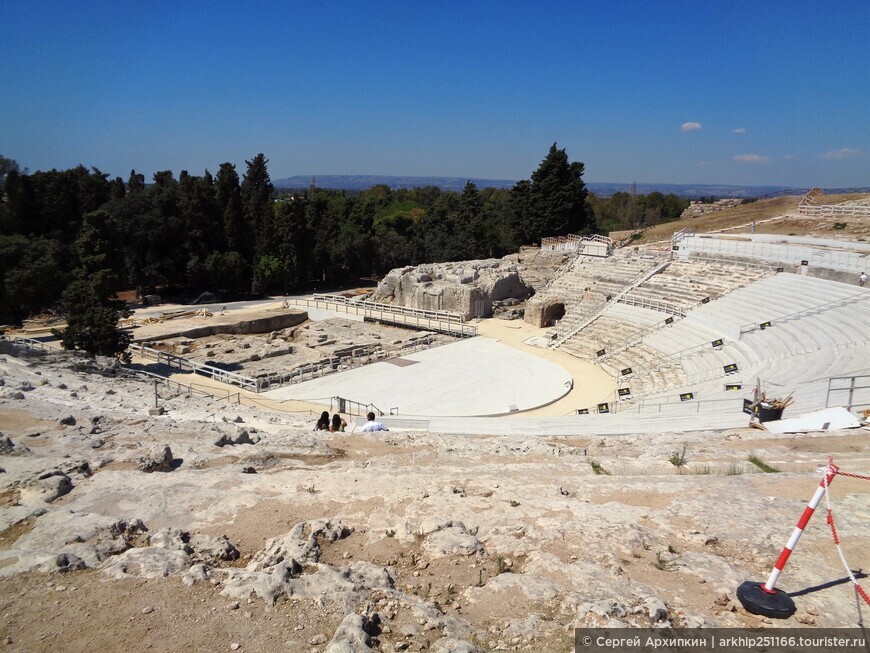Древнегреческий театр в Сиракузах на Сицилии — объект Всемирного наследия ЮНЕСКО
