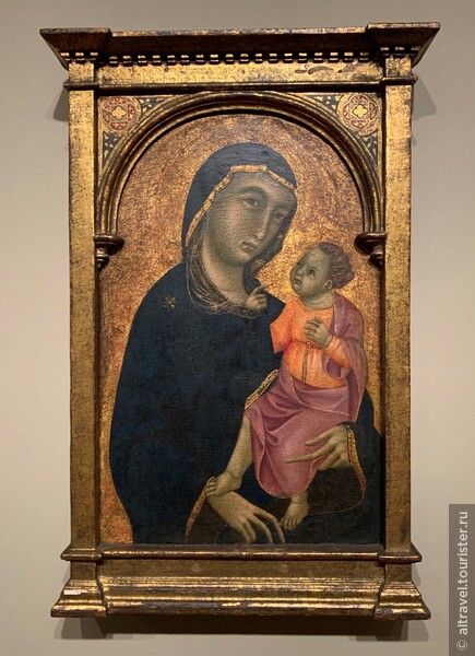 Мадонна и дитя. Мастер из церкви Сан Торпе, Пиза, Италия. Конец 13-го-начало 14-го веков.