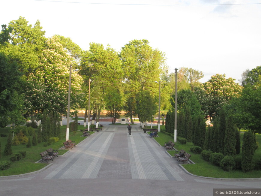 Пинск — прогулка по городу вечером