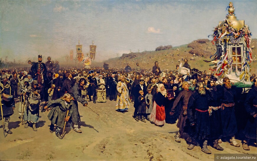 «Крестный ход в Курской губернии» (1880-1883 гг.) Илья Репин