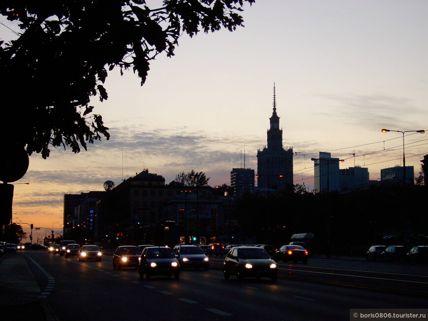Варшава — прогулка вечером в начале октября