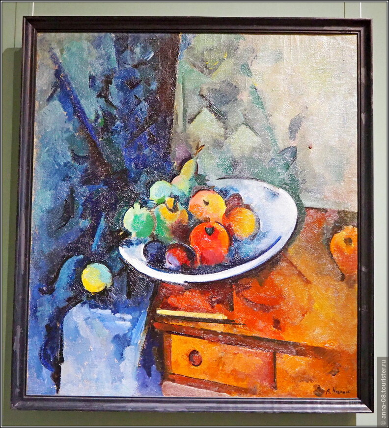 Куприн Александр Васильевич (1880-1960) «Блюдо с фруктами на коричневом столе» (1918)