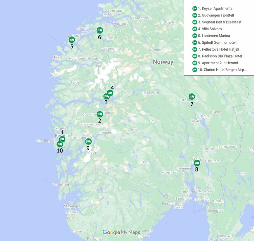 Норвегия: активная и на расслабоне. Вводный отчет 1.1