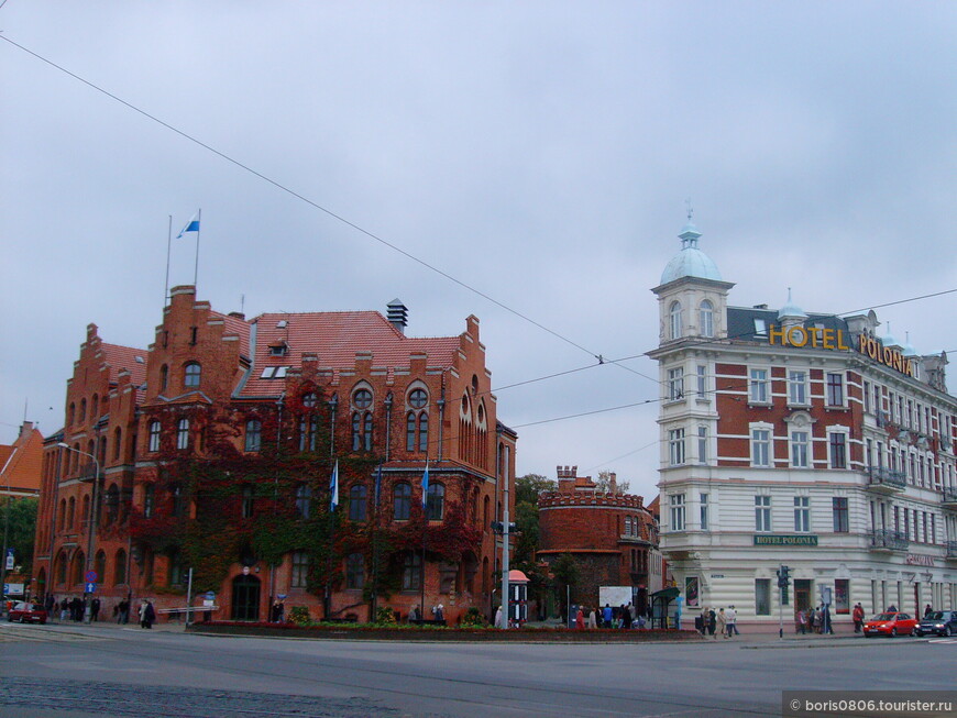 Прогулка по центру города Торунь в октябре