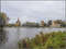 Ольгин пруд в Колонистском парке, панорама на Собор святых апостолов Петра и Павла, справа Ольгин павильон.