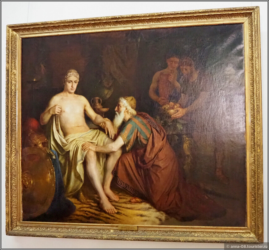 П.А. Власов «Старец Приам умоляет Ахиллеса выдать ему тело сына Гектора»  (1886) 
