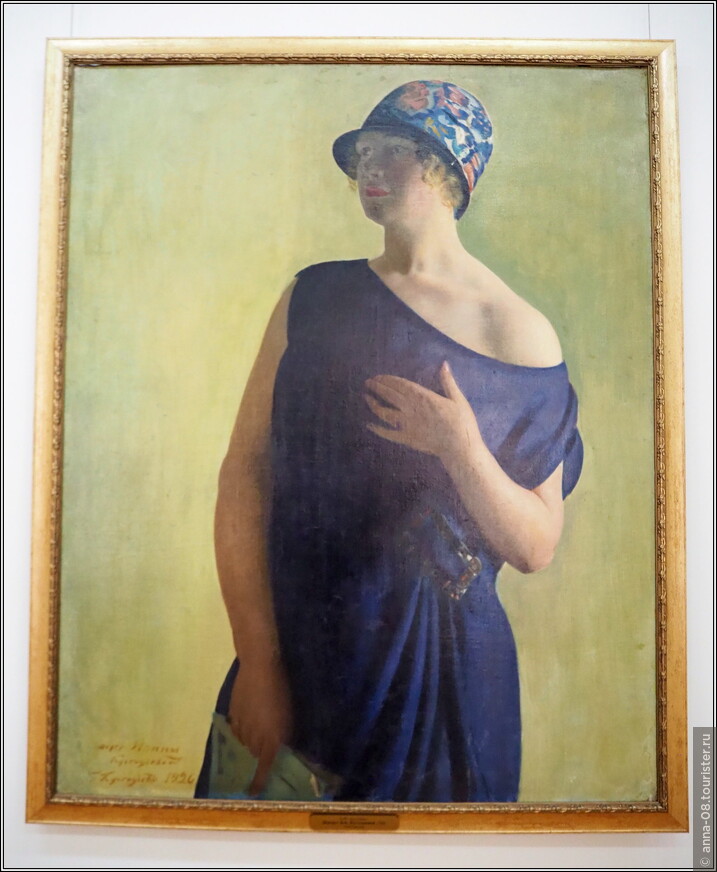 Б.М. Кустодиев «Портрет И.Б. Кустодиевой»  (1926)