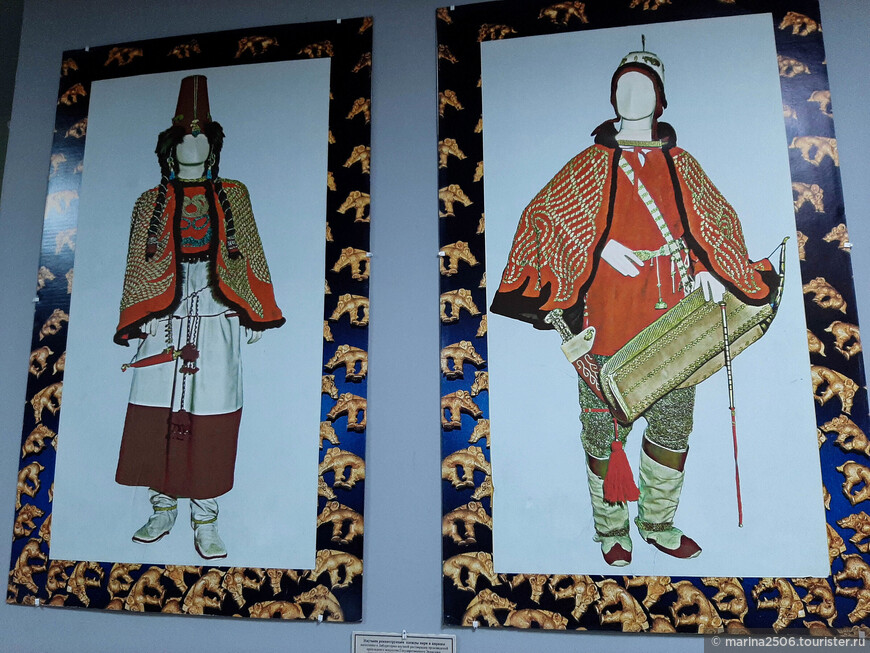 Реконструкция костюмов царя и царицы, погребенных в кургане