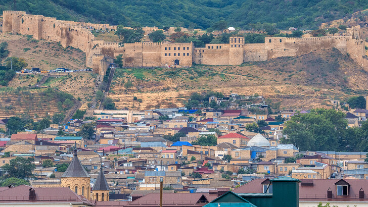 Нарын-Кала. Вид из города