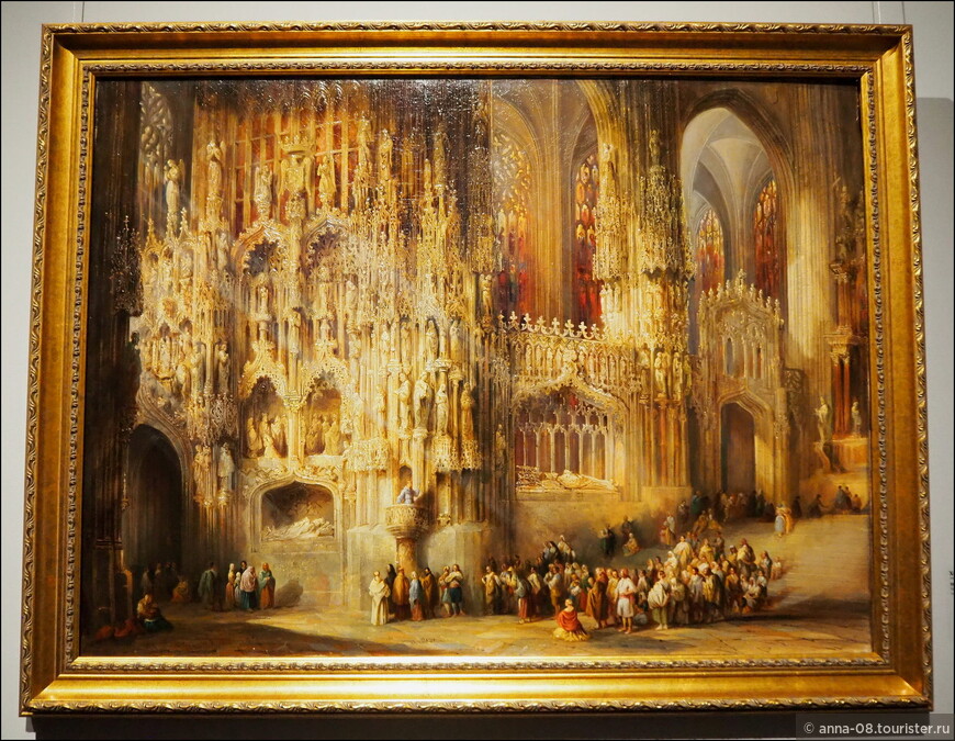 Хенаро Перес Вильямиль «Интерьер готического собора» (начало 1840-х)