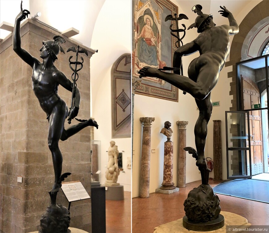 Джамболонья. Летящий Меркурий.  В галерее Барджелло во Флоренции.