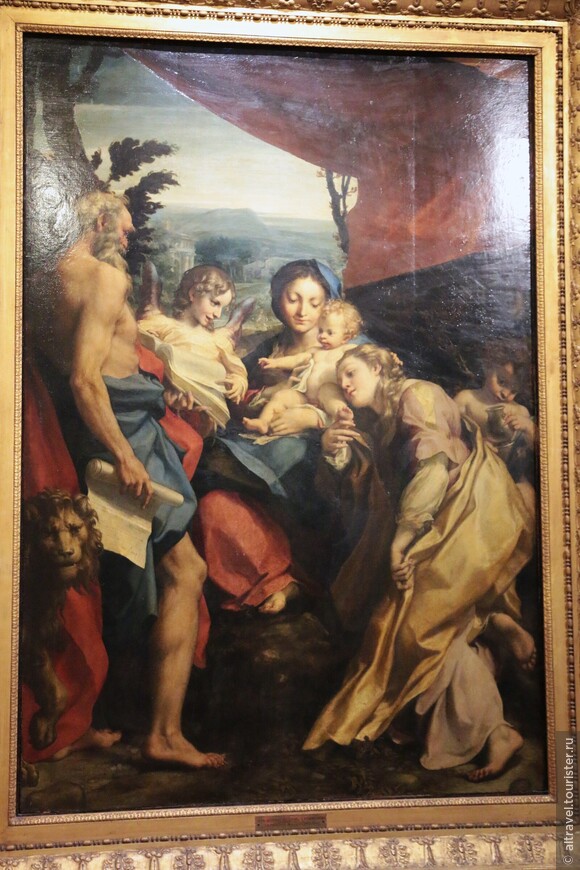 Корреджо «Мадонна со Св.Иеронимом», 1528. Пинакотека Пармы.