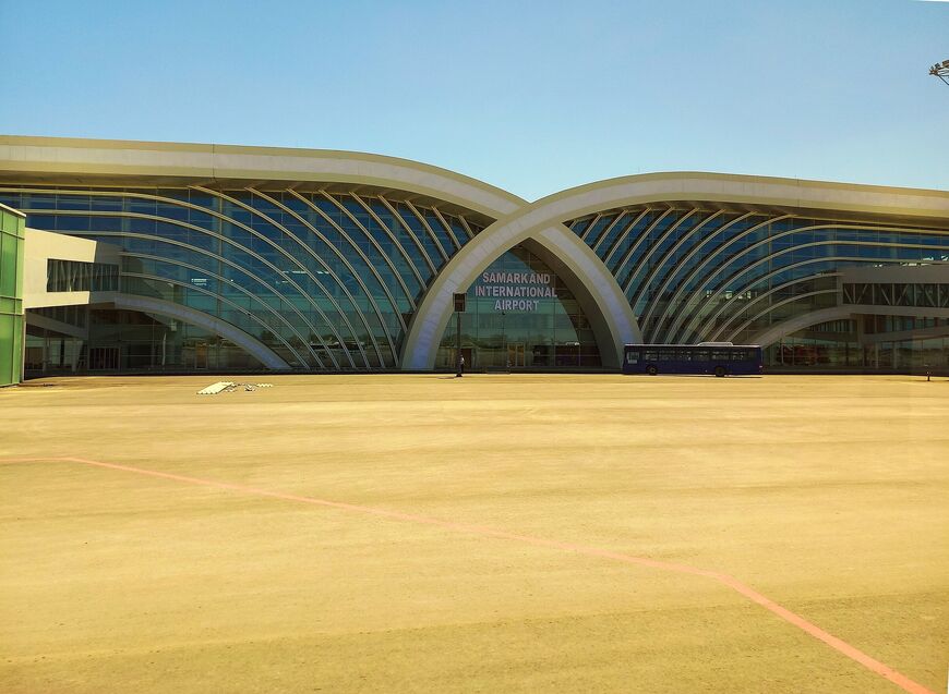 Новый терминал международного аэропорта Самарканда