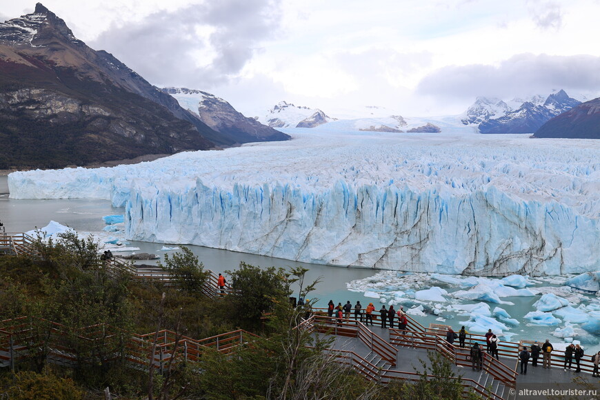 Дорожки для осмотра ледника Перито-Морено.
