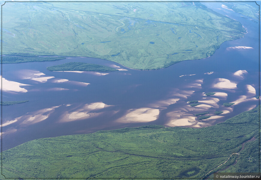 Бассейн реки Амур. Вид с самолёта