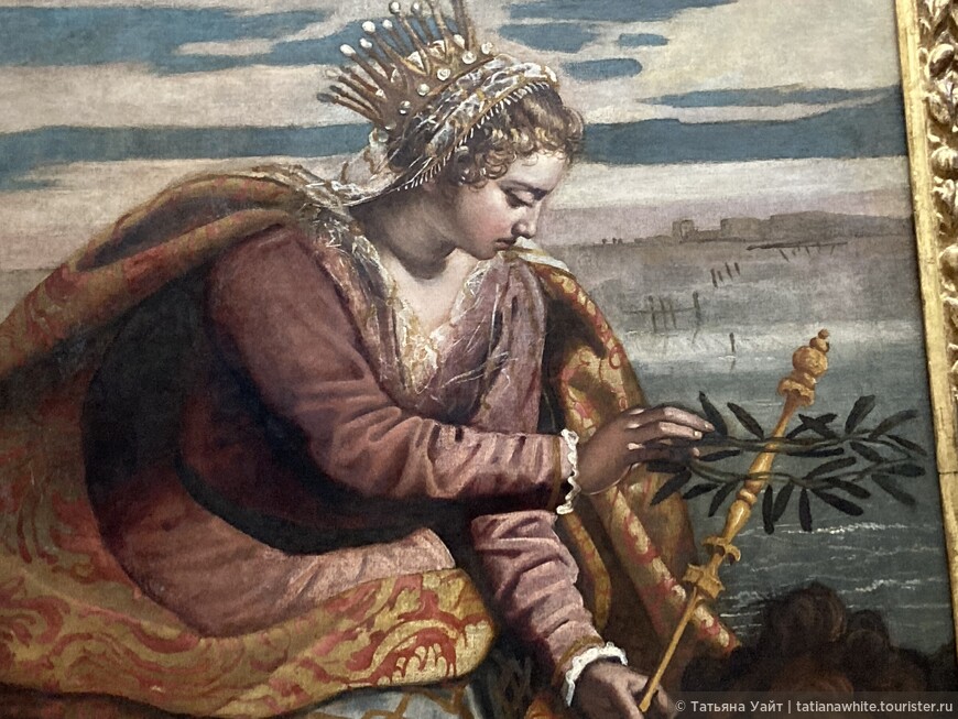 Деталь работы Тинторетто, 1563 год. Название картины Венеция, королева Адриатики.