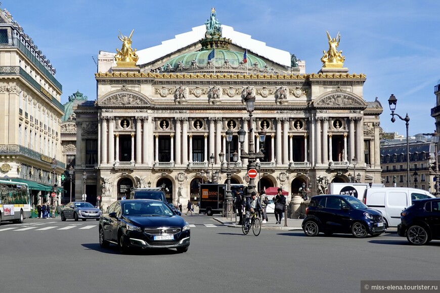 В отличие от других бульваров, авеню Опера, ведущую от Лувра к зданию Оперы, не украшают каштаны. Архитектор Гарнье просил барона Османа не высаживать деревья, чтобы открытостью вида усилить впечатление, которое порождает его творение