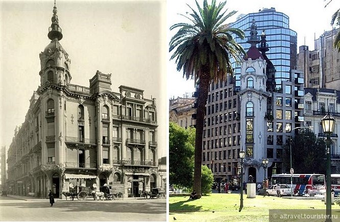 Здание Мирадор Массу: слева - старое, справа - новое сооружение. Источник обоих фото - интернет.