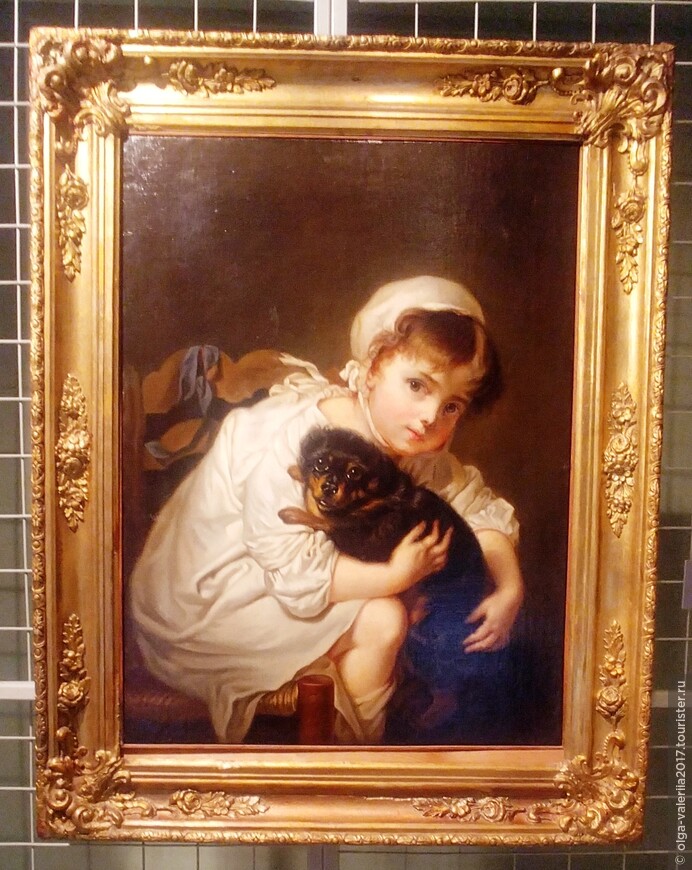 Девочка с собакой. В.А.Тропинин. 1831 г.