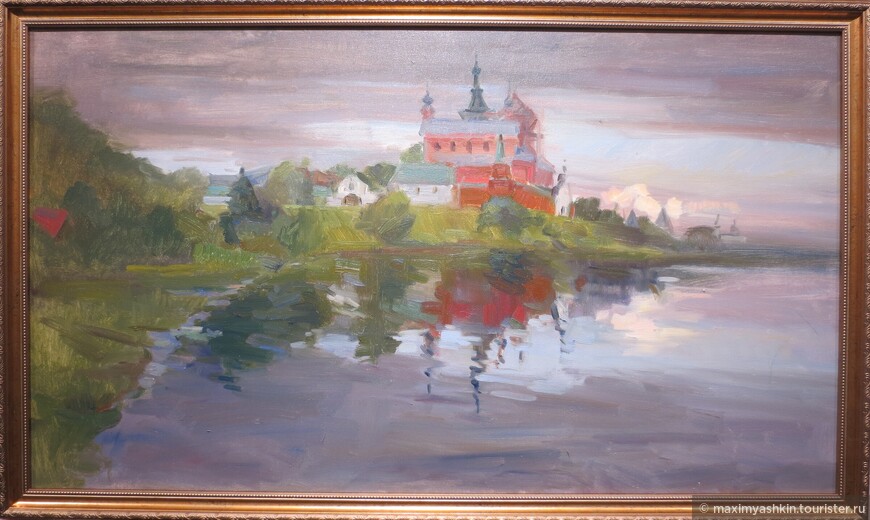 Вечер. Вид на Никольский монастырь. Н. Филиппова, 2022 г.