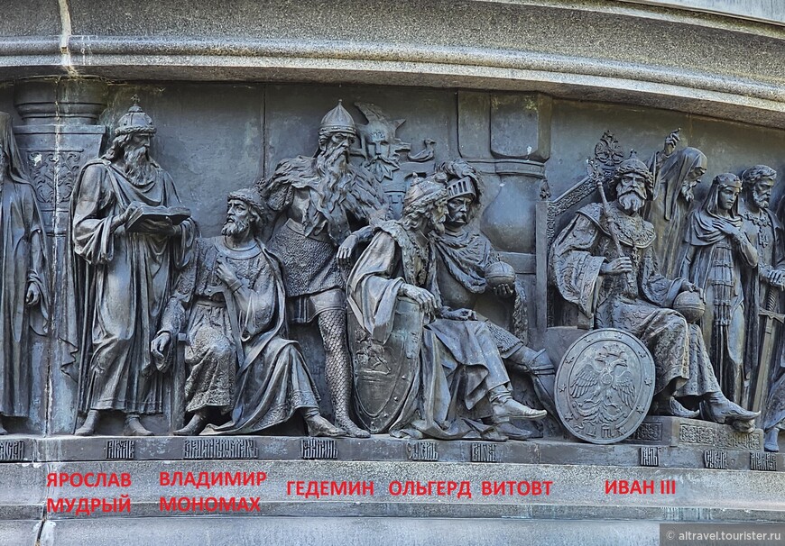 «Государственные люди», скульптор Н.А.Лаверецкий; часть 1: Рюриковичи.
