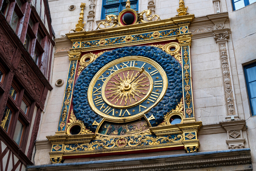 Руан — часы и собор