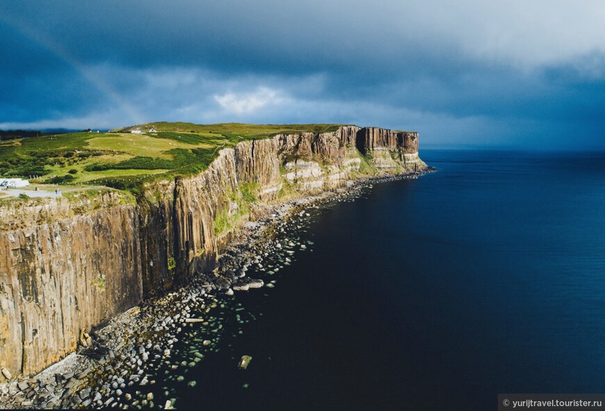 Из Интернета. Фотография береговой линии, которую ассоциируют с килтом - шотландской юбкой
