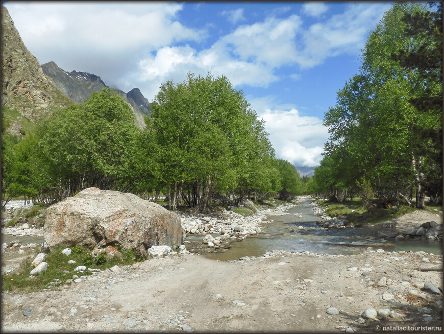 Приэльбрусье, 1-й походный день: долина реки Адыр-су 