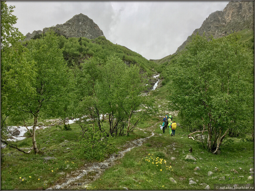 Приэльбрусье, 1-й походный день: долина реки Адыр-су 