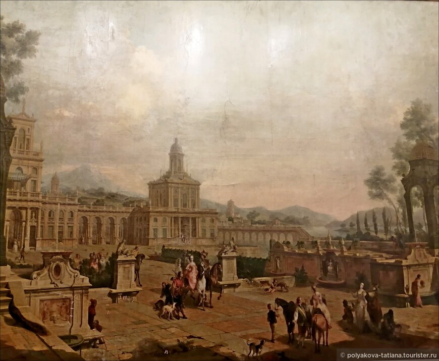 Доменико Фоссати (1743-1785) Выезд на охоту. Декоративное панно.