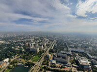 Виды с Останкинской башни - Солнце Москвы