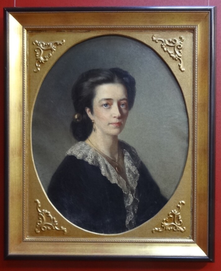 Маковский Константин Егорович (1839-1915) Дама в черном 1864 Холст, масло